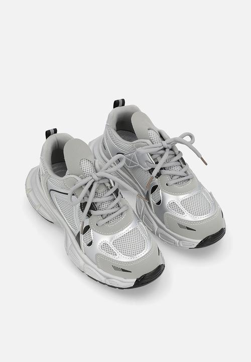 Pop Candy - Lace up sneakers - grey