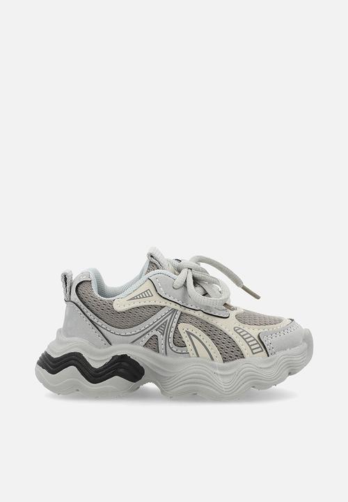 Pop Candy - Lace up sneakers - grey