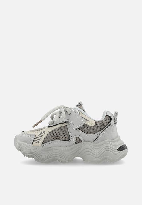 Pop Candy - Lace up sneakers - grey