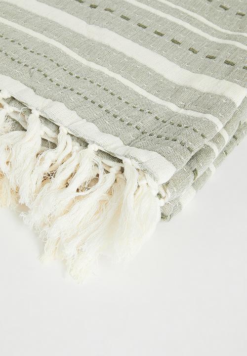 Sixth Floor - Serene Cotton Muslin Throw - Grey