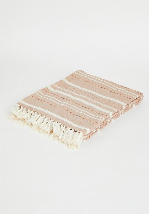 Sixth Floor - Serene Cotton Muslin Throw - Rust