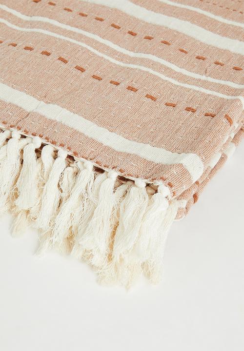 Sixth Floor - Serene Cotton Muslin Throw - Rust
