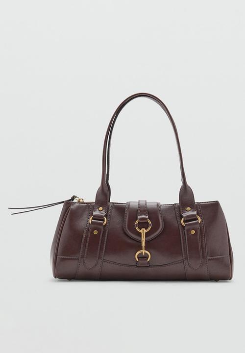 MANGO - Amazona shoulder bag - dark brown