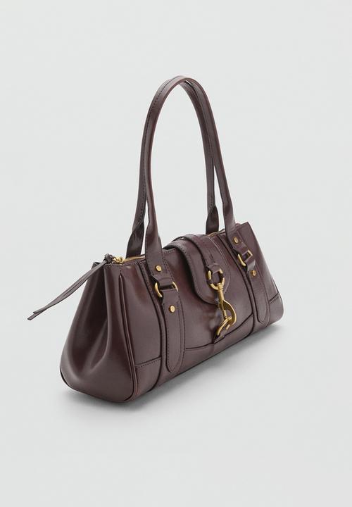 MANGO - Amazona shoulder bag - dark brown