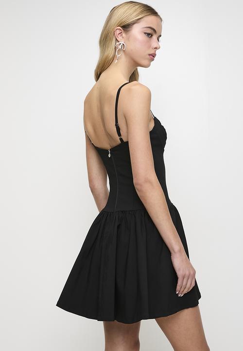 SISSY BOY - Dream On: Mini Dress With A Dropped Waist And Gauging - Black