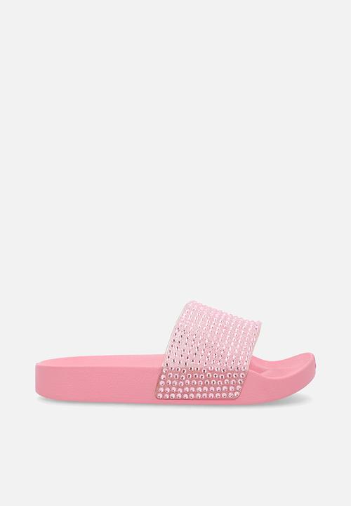 Pop Candy - Mettalic slide sandals-pink