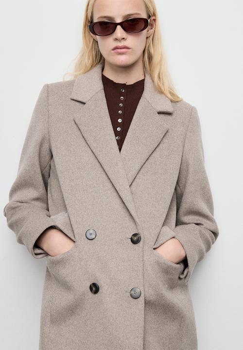 MANGO - Coat dali - light brown