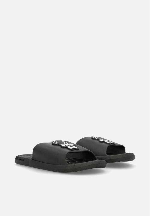 Pop Candy - Astro slide sandals - black
