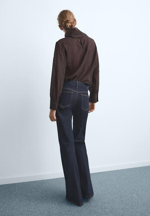 MANGO - Jeans violeta - open blue