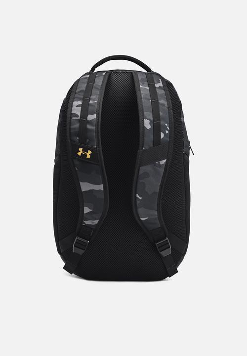 Under Armour - UA Hustle 6.0 Backpack - Black / Black / Metallic Gold