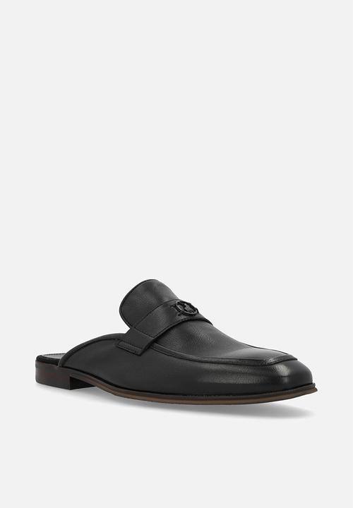 POLO - Circle trim mule  - black