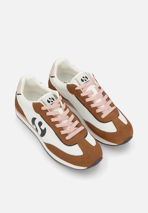 SUPERGA - Luna jogger - beige/choc/pink
