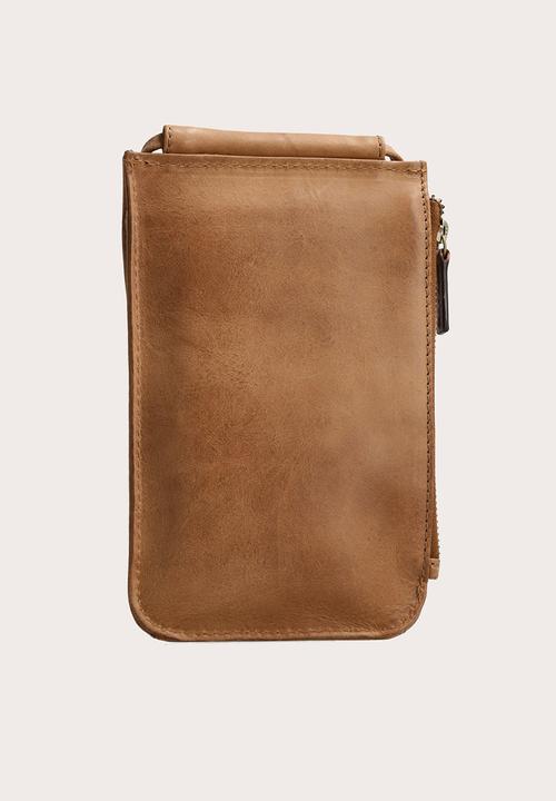Freedom of Movement - Crossbody Cellphone Pouch - Pecan