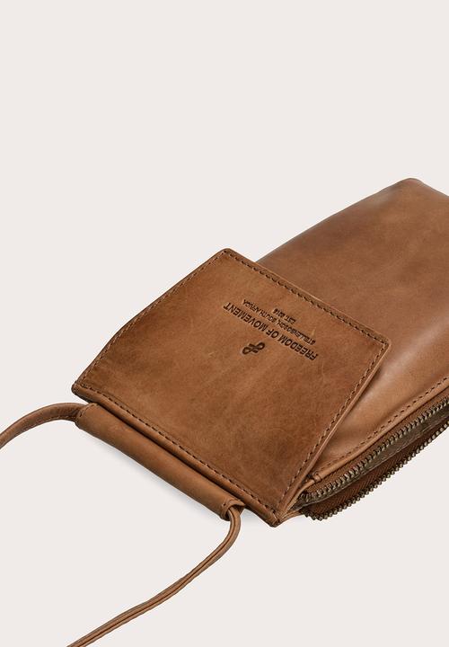 Freedom of Movement - Crossbody Cellphone Pouch - Pecan