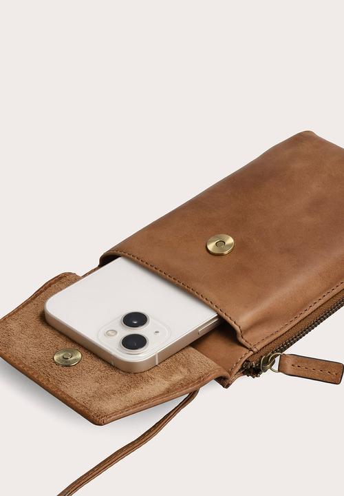Freedom of Movement - Crossbody Cellphone Pouch - Pecan
