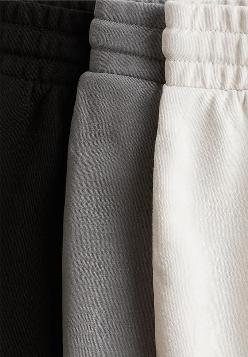 H&M - 3-Pack shorts - white/grey/black