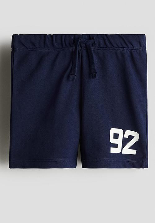 H&M - Printed sweatshorts - navy blue/92