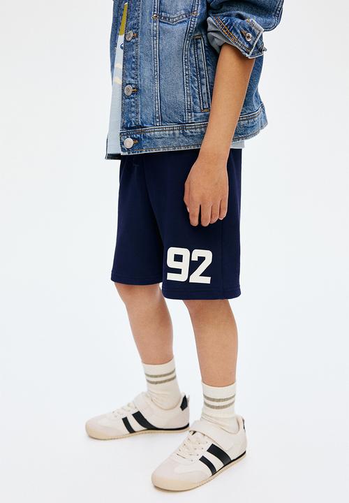 H&M - Printed sweatshorts - navy blue/92