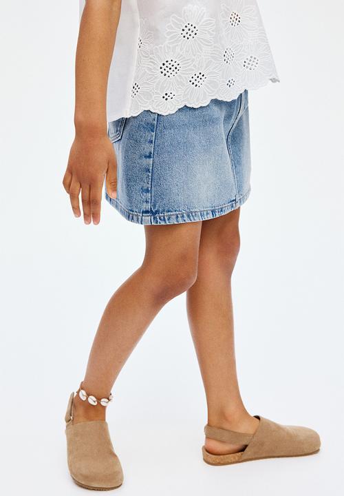 H&M - Denim skirt - denim blue 