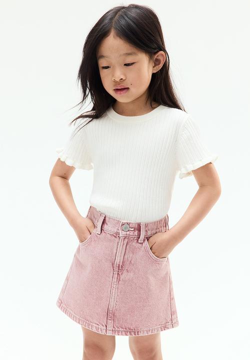 H&M - Denim skirt - pink