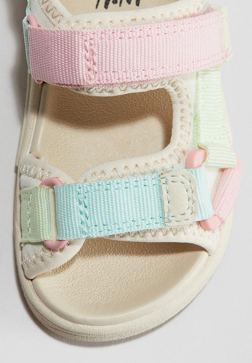 H&M - Scuba sandals - light beige/pink