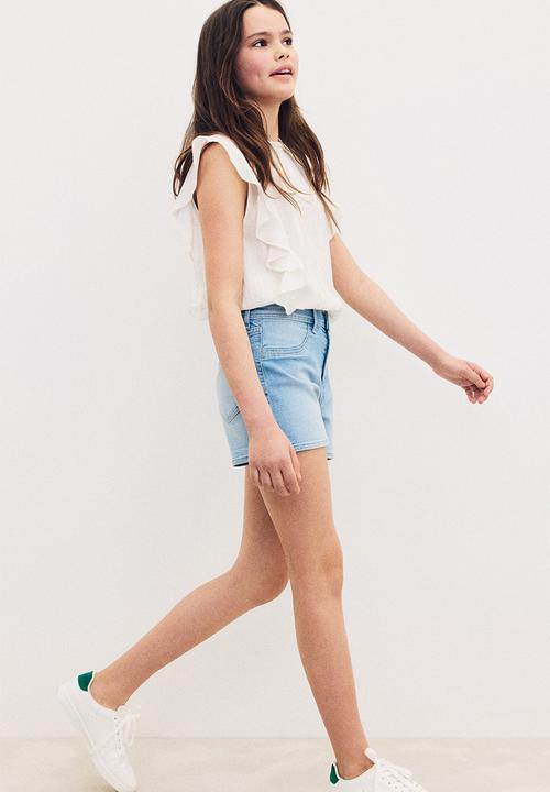 H&M - Denim shorts - light denim blue 