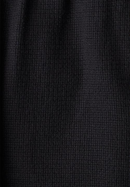 H&M - Relaxed fit linen-blend trousers - navy blue