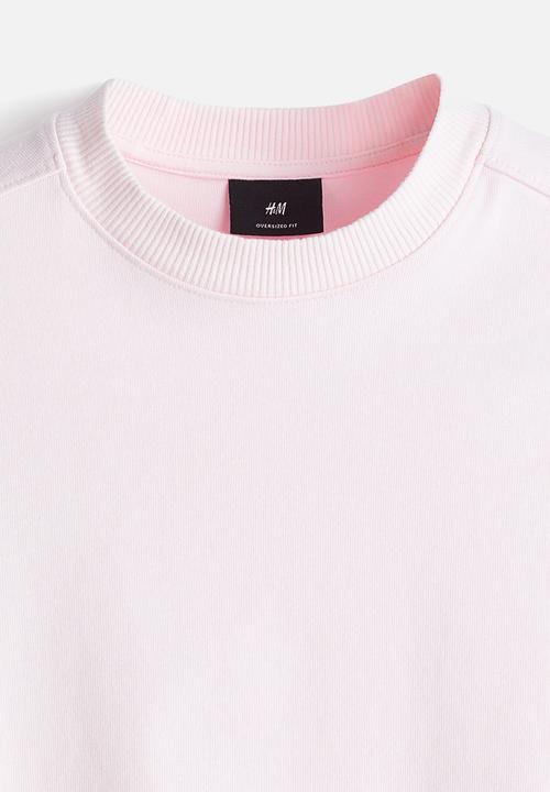 H&M - Oversized fit t-shirt - light pink