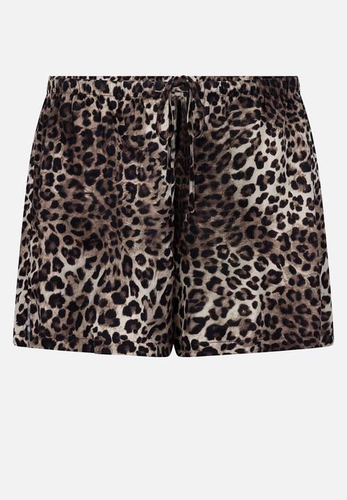 Hunkemoller - Short vis satin - black