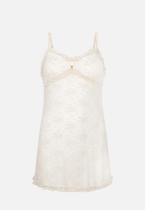 Hunkemoller - Sd allover lace darcy - birch