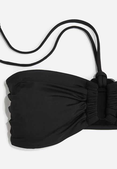 H&M - Padded bandeau bikini top - black