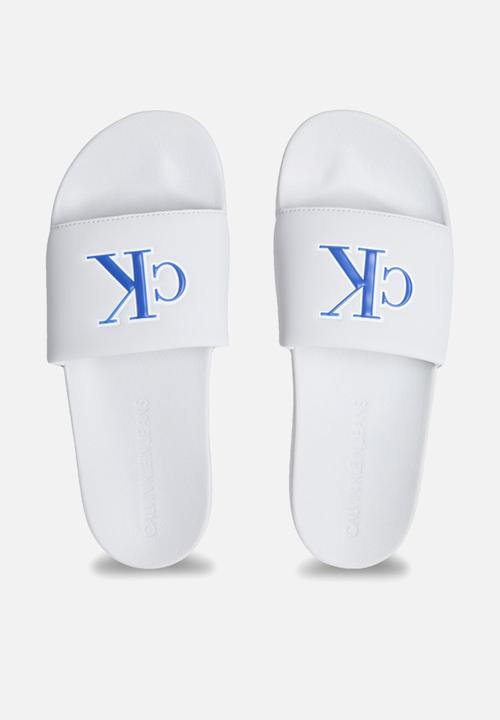 Calvin Klein - Slide jelly mono pu - white 