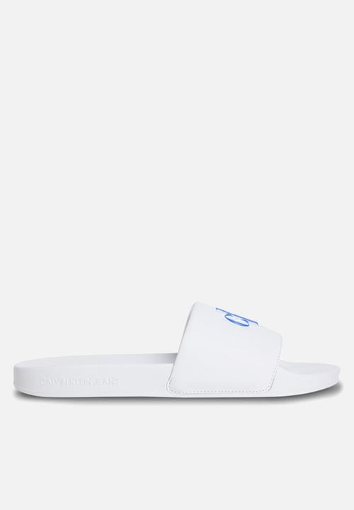 Calvin Klein - Slide jelly mono pu - white 