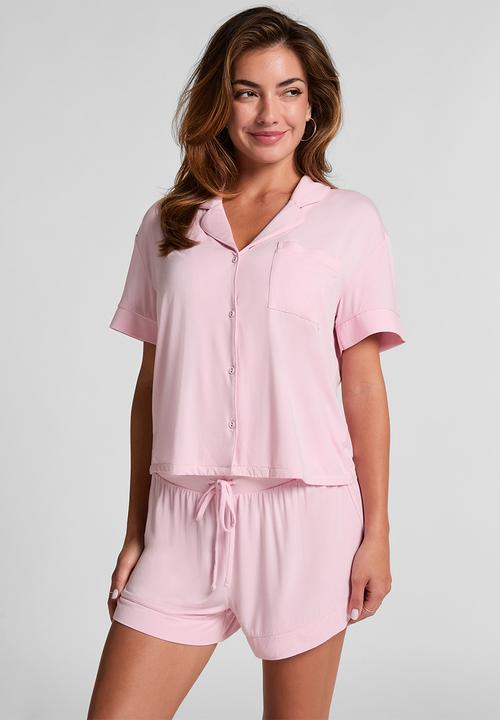 Hunkemoller - Jacket ss jersey essential - pink