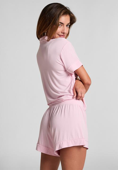 Hunkemoller - Jacket ss jersey essential - pink