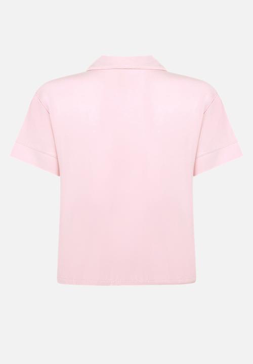 Hunkemoller - Jacket ss jersey essential - pink