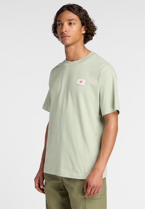New Balance  - New Balance Woven Label Tee - Green