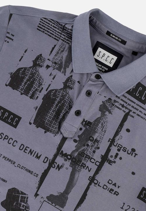 S.P.C.C - Krall Golfer  - Slimline Fit Fashion Polos Slate