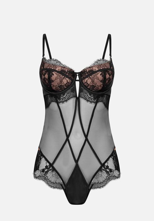 Hunkemoller - Tiah body - caviar