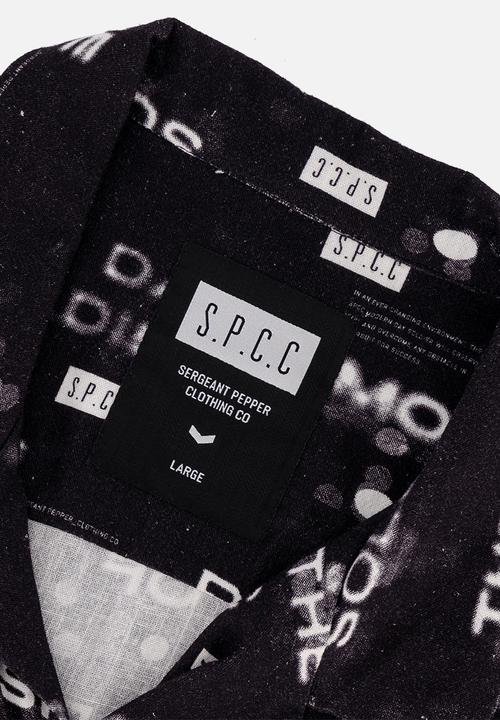S.P.C.C - Mds Raptor Shirt  - Black Regular Fit Signature Short Sleeve Woven Shirt Black