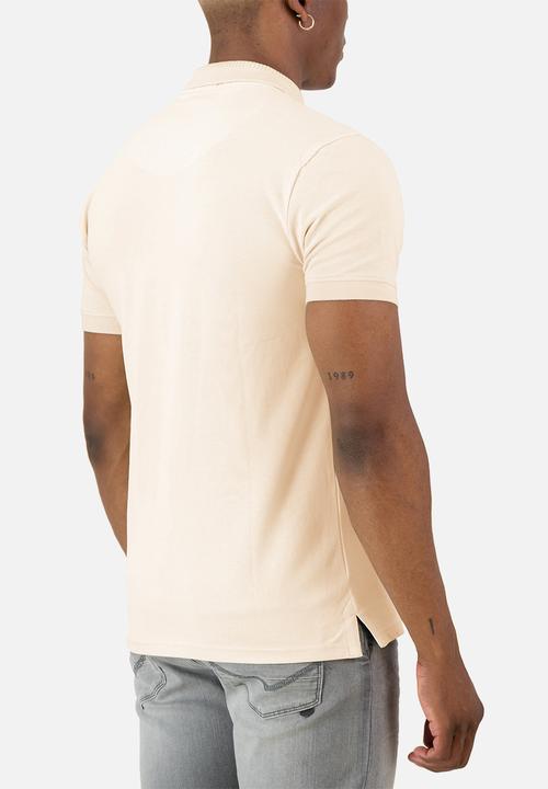 S.P.C.C - Mullen Golfer  - Slimline Fit Signature Polos Cream
