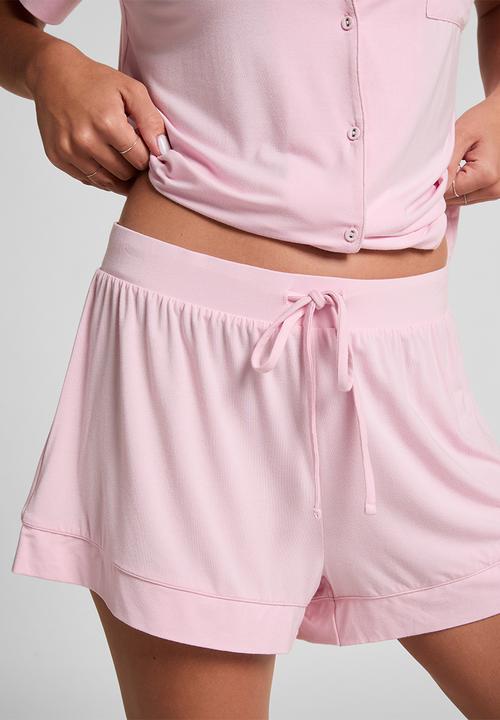 Hunkemoller - Short jersey essential - pink