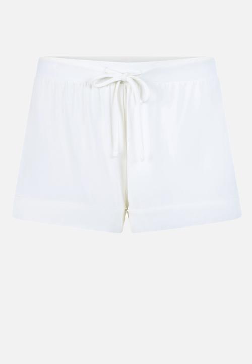 Hunkemoller - Short jersey essential - whisper white