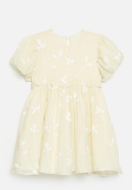 Pop Candy - Puff sleeve dress - beige