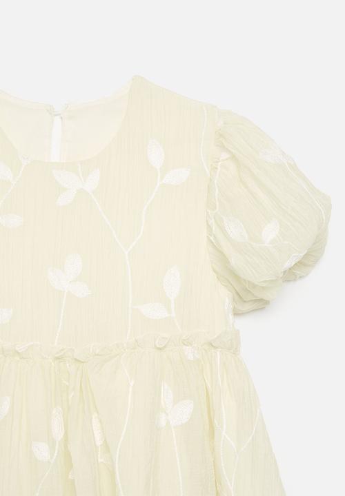 Pop Candy - Puff sleeve dress - beige
