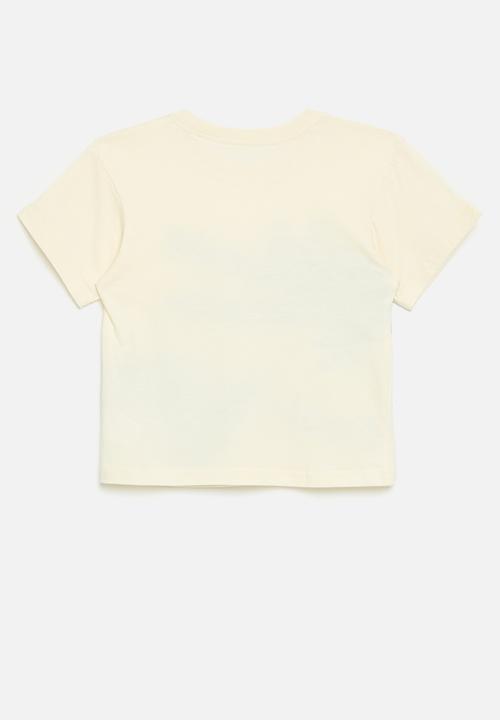 Pop Candy - Croc print tee - ecru