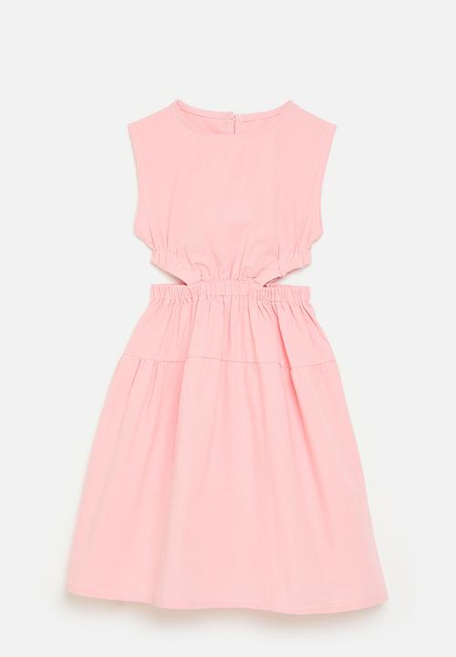 Pop Candy - Side cut-out blouson dress - pink fraud