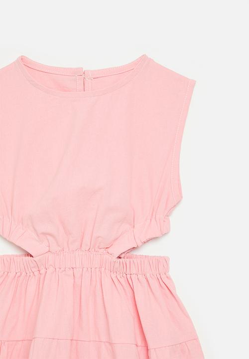 Pop Candy - Side cut-out blouson dress - pink fraud