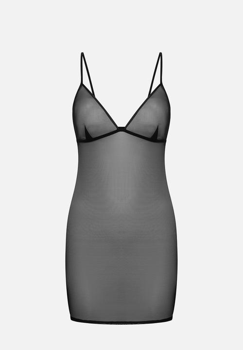 Hunkemoller - Sd mesh marie - black