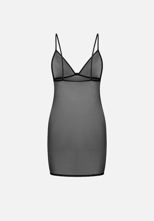 Hunkemoller - Sd mesh marie - black